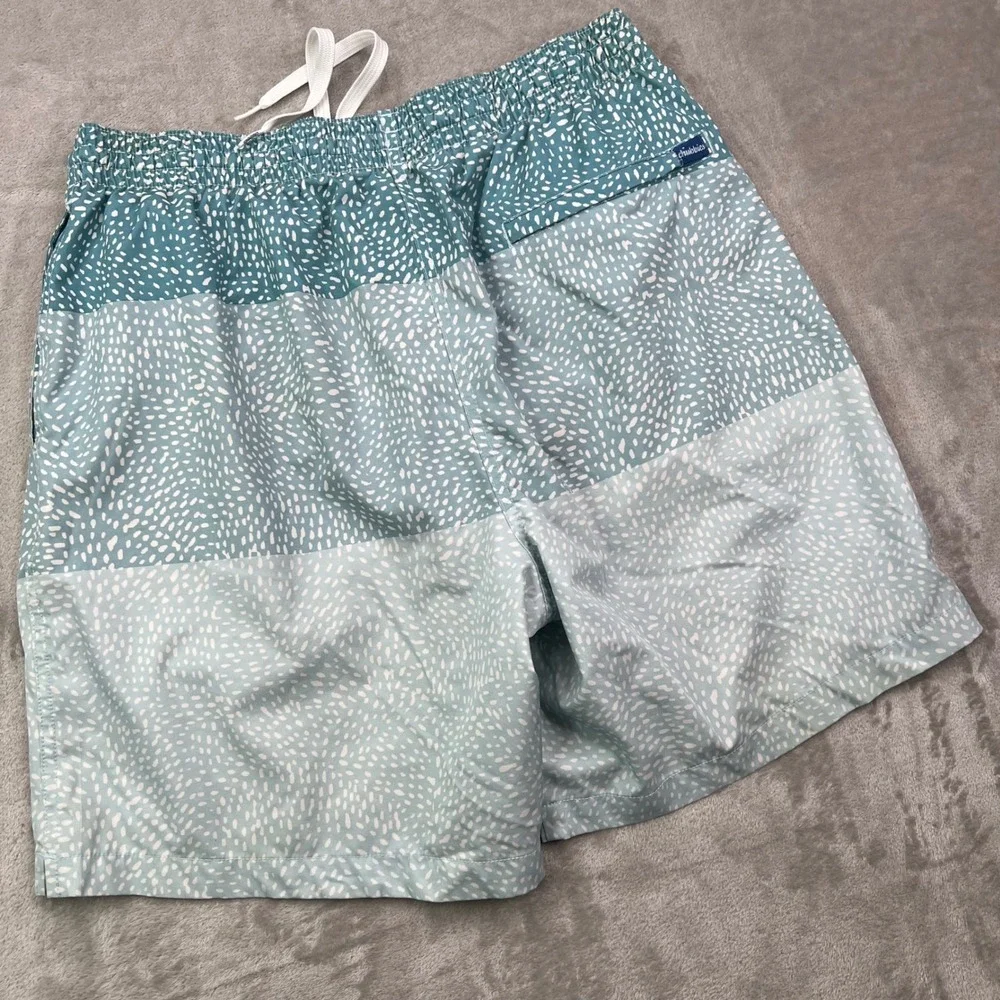 Chubbies Swim Trunks Mens XL Blue‎ Colorblock Speckled Mesh Lined Drawstring
